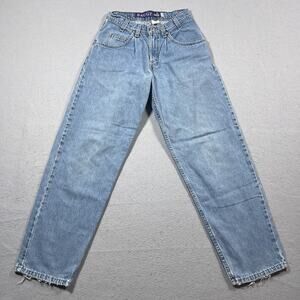 Vintage Levi's Jeans Silver Tab Baggy 28x30 Made‎ in USA Cotton 90s Light Wash